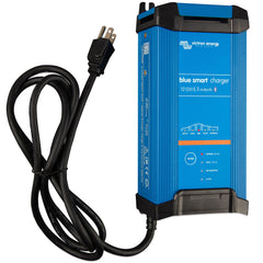 Victron Energy Blue Smart Charger front view for compact 12V power with three outputs