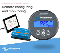 Historic data visuals reveal voltage and state of charge trends.