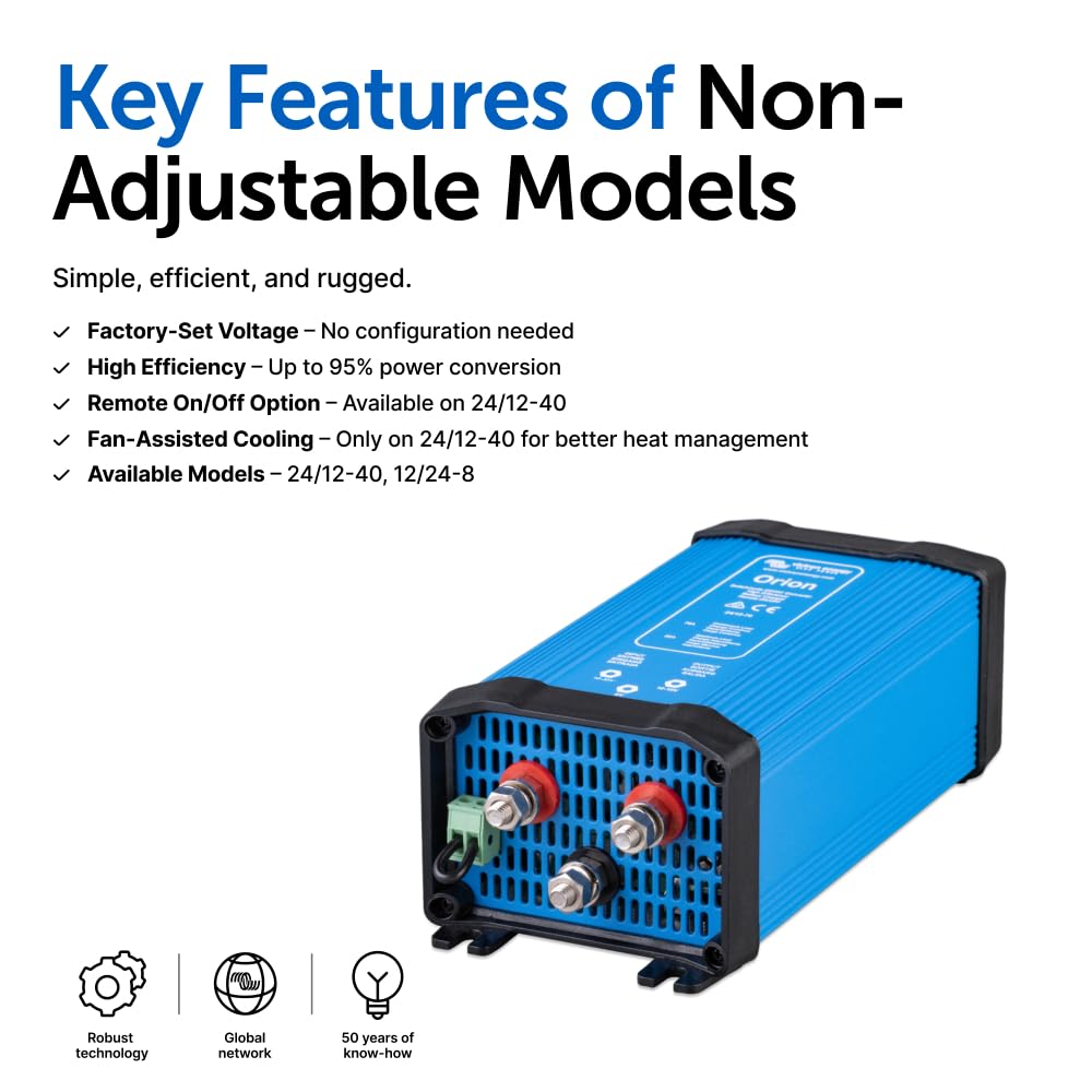 Victron Energy Orion 24V to 12V DC-DC converter parallel setup for higher current