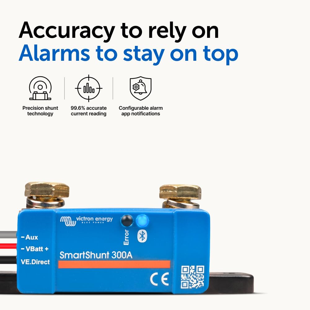 Victron Energy SmartShunt IP65 precision shunt with accurate current data