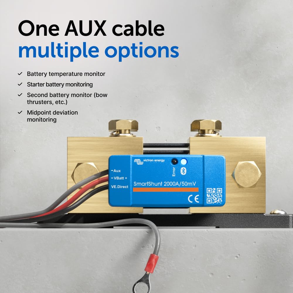 Auxiliary connections including temperature sensor support expanded monitoring.