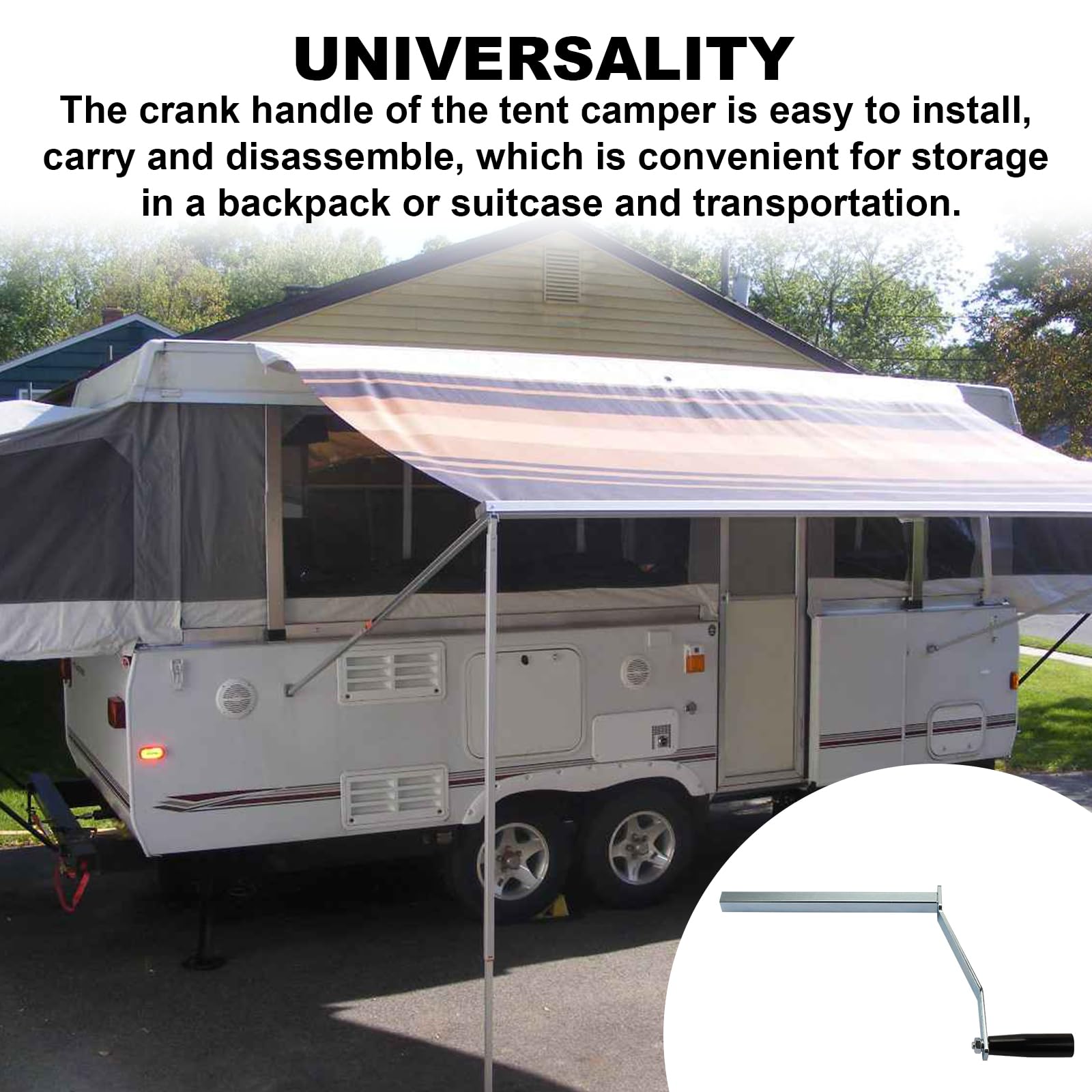 Vidabte camper crank installation image showing quick setup