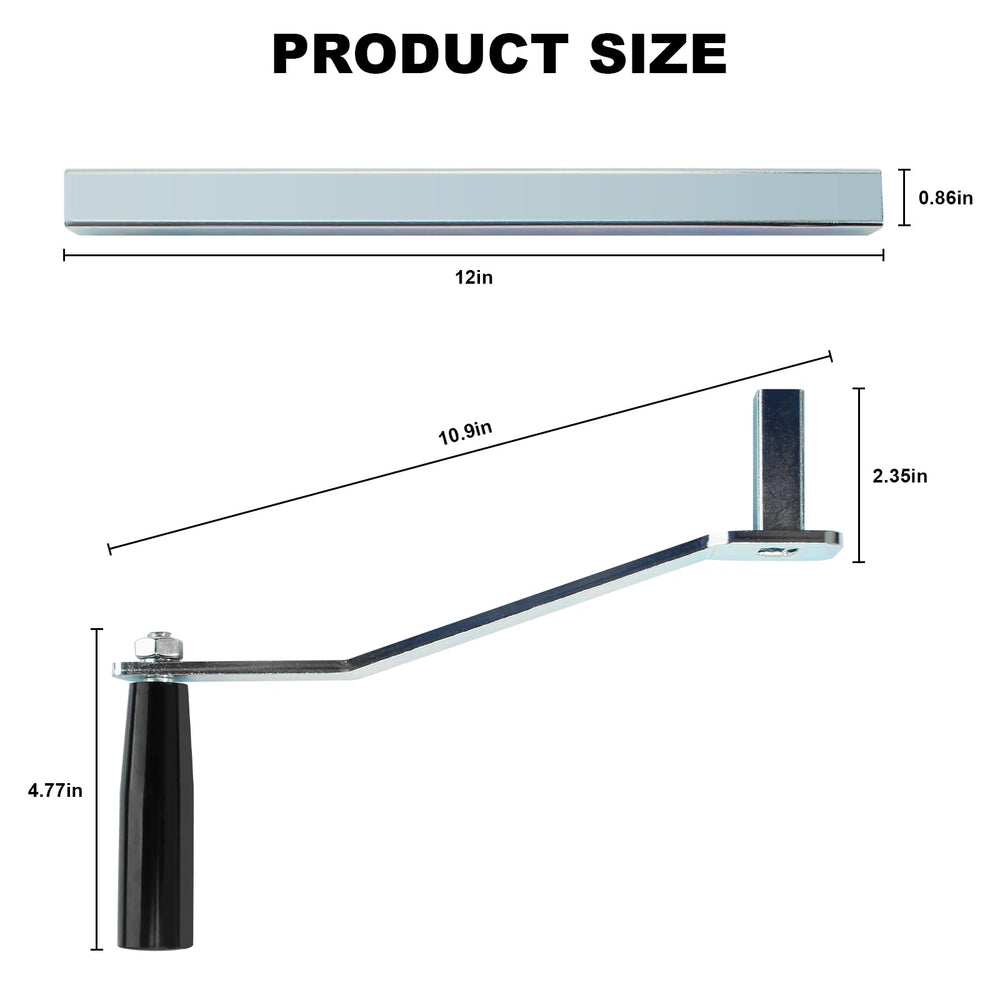 Vidabte heavy-duty crank assembly side view highlighting durable construction