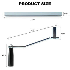 Vidabte heavy-duty crank assembly side view highlighting durable construction