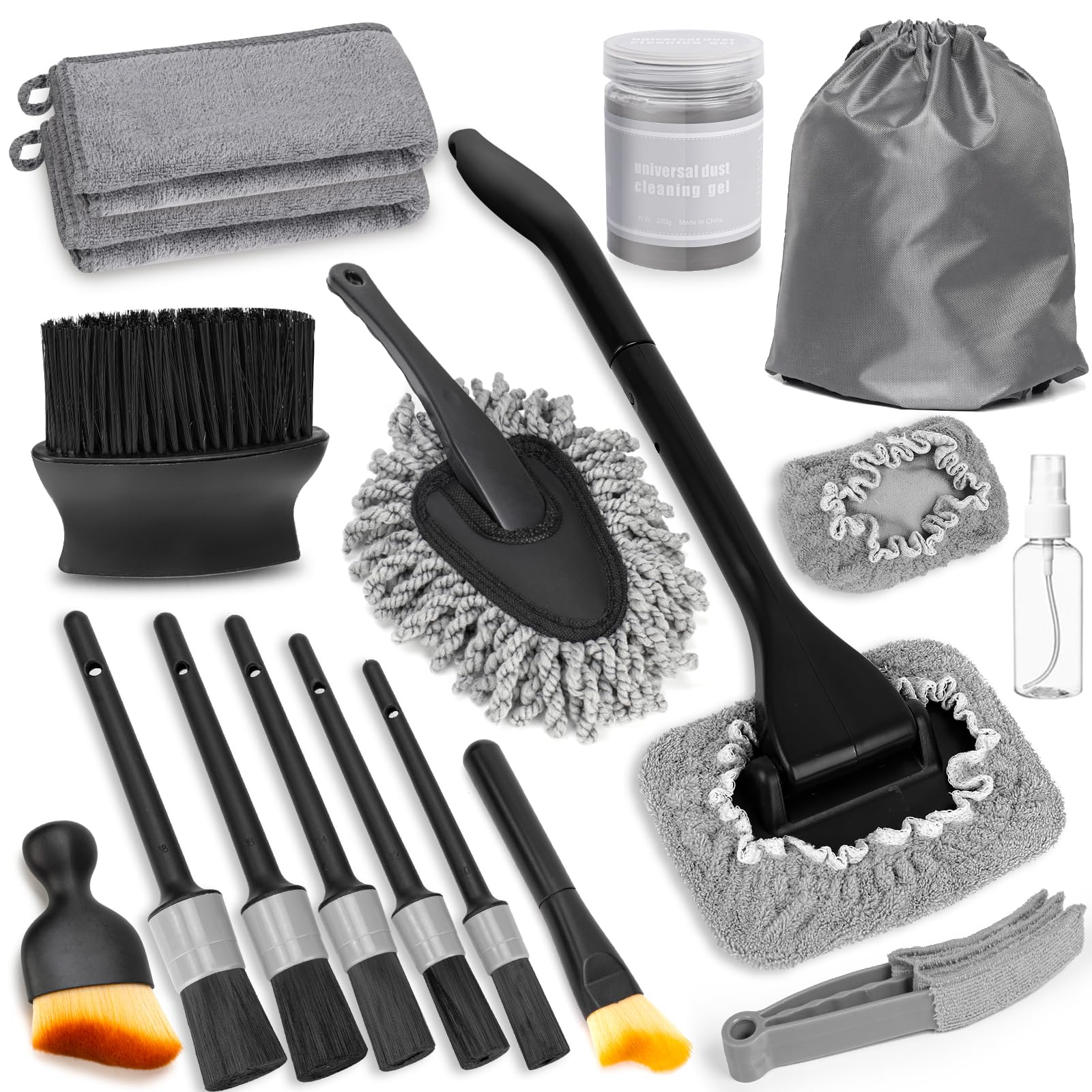 Viewmax windshield cleaner tool with 180° rotating head for curved glass cleaning.