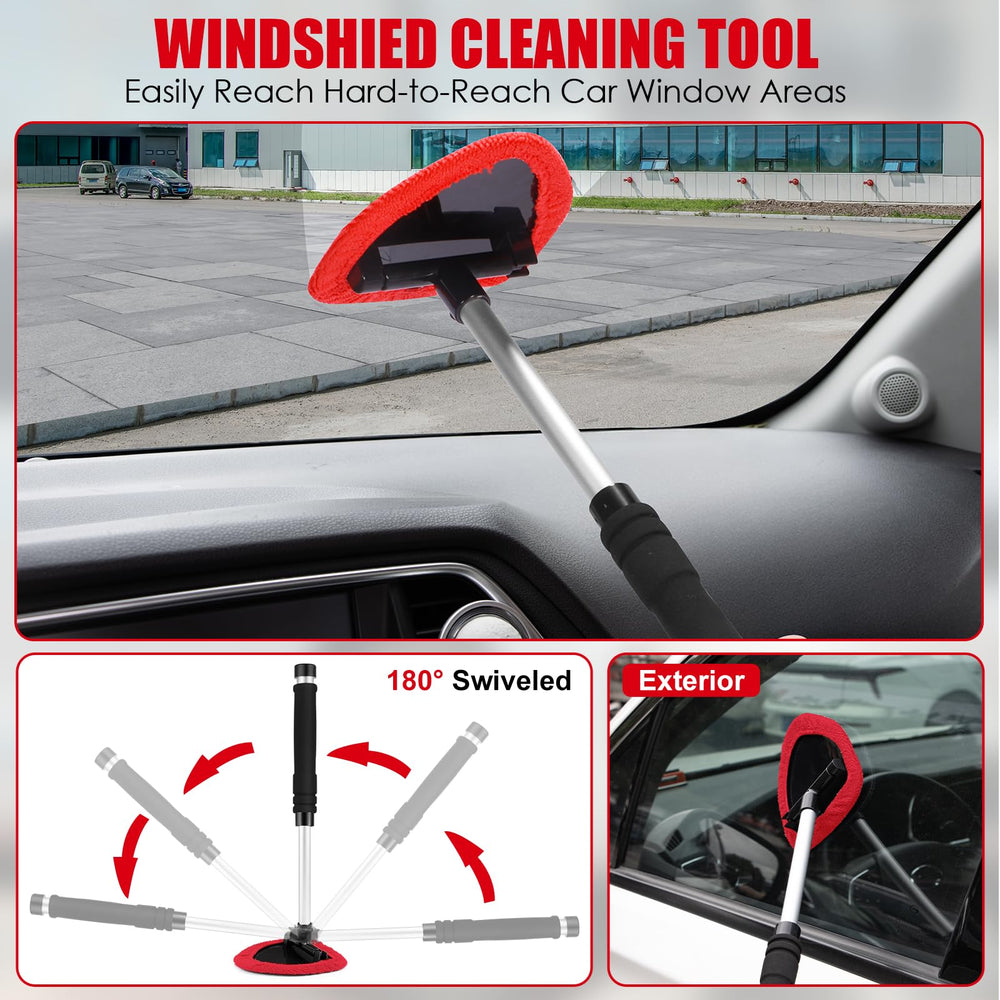 Viewsun windshield cleaner tool for precise glass cleaning.