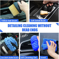 Viewsun detailing brushes cleaning vents and tight gaps