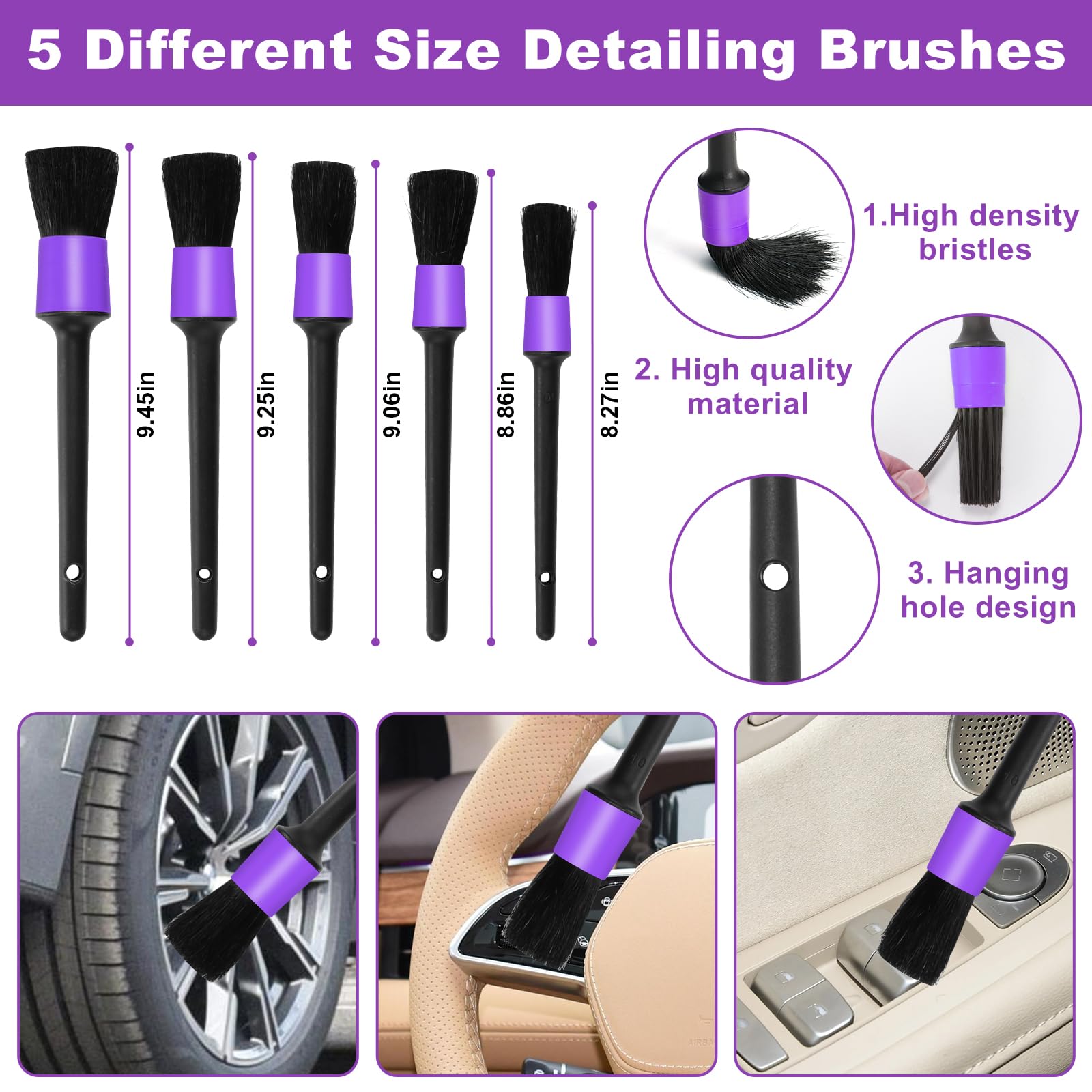 Viewsun AC vent dust brush helps maintain clean airflow in the cabin