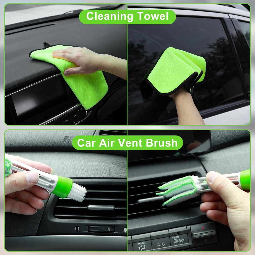 Viewsun air vent dust brush cleans irregular vent surfaces