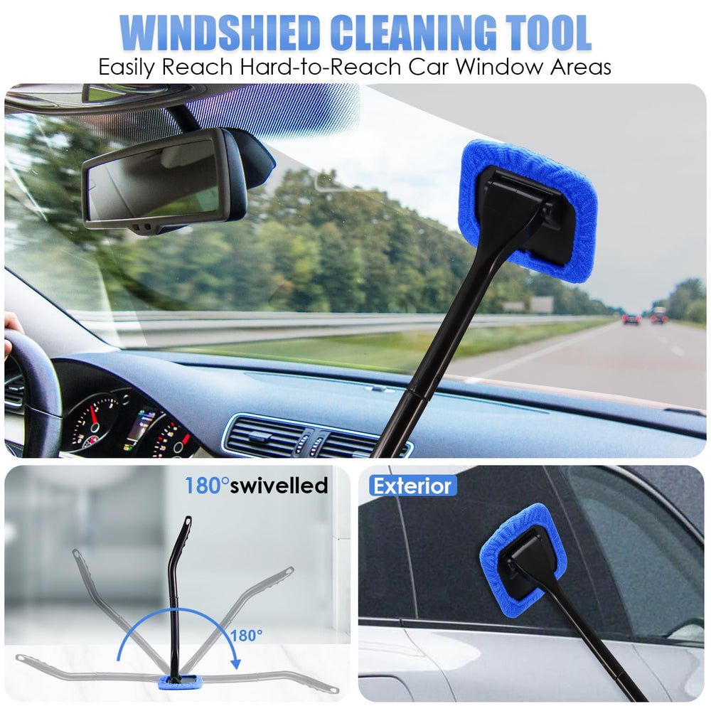 Viewsun car cleaning kit windshield cleaner helps streak-free visibility.