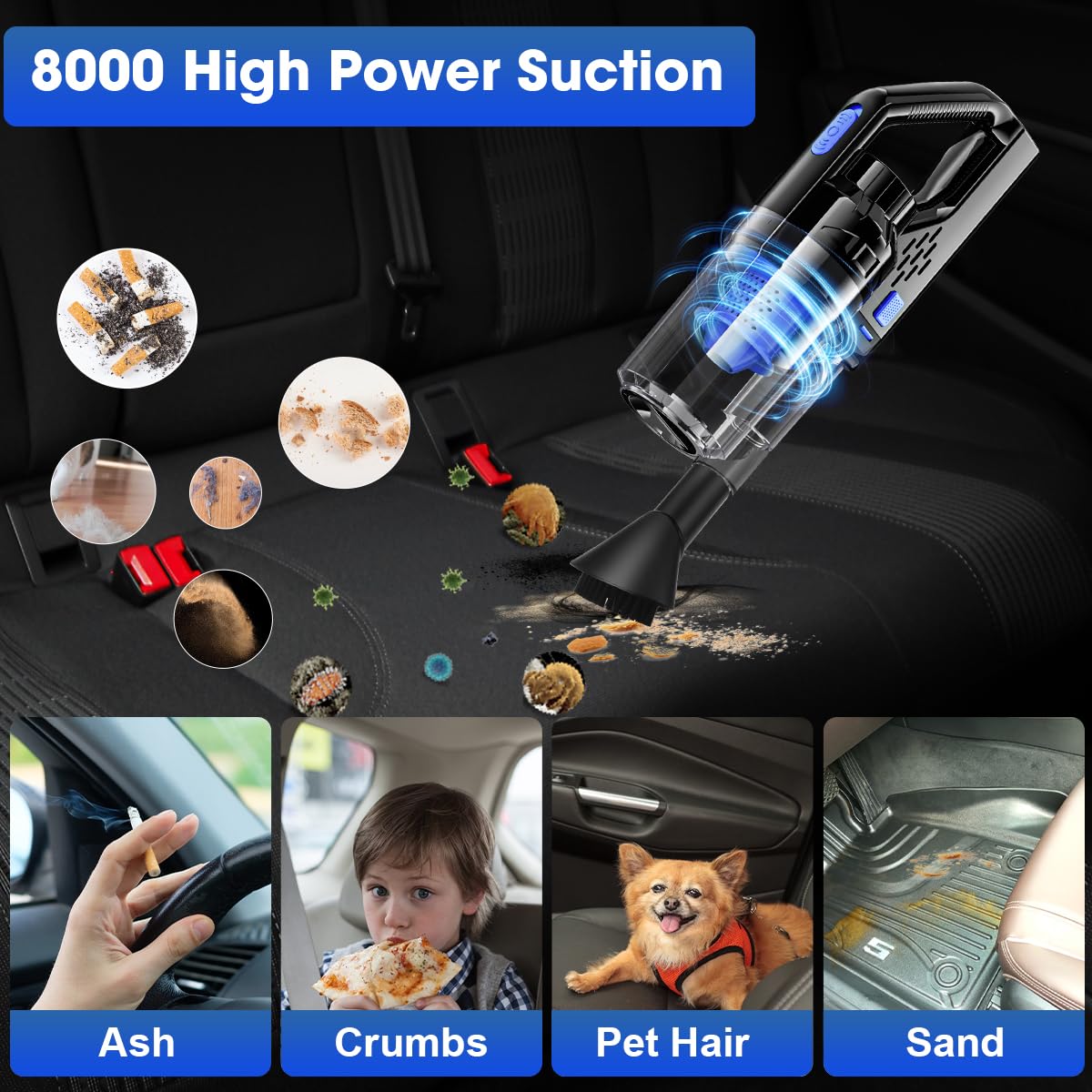 Viewsun windshield cleaner highlights streak-free visibility after a clean.
