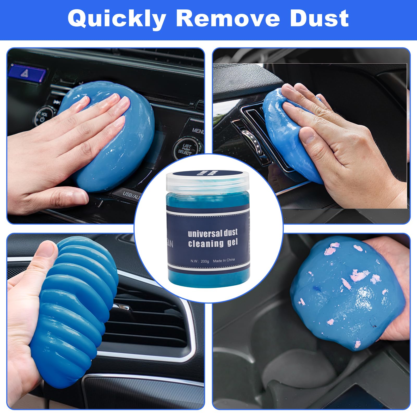 Viewsun car detailing brushes in varied sizes for precision cleaning