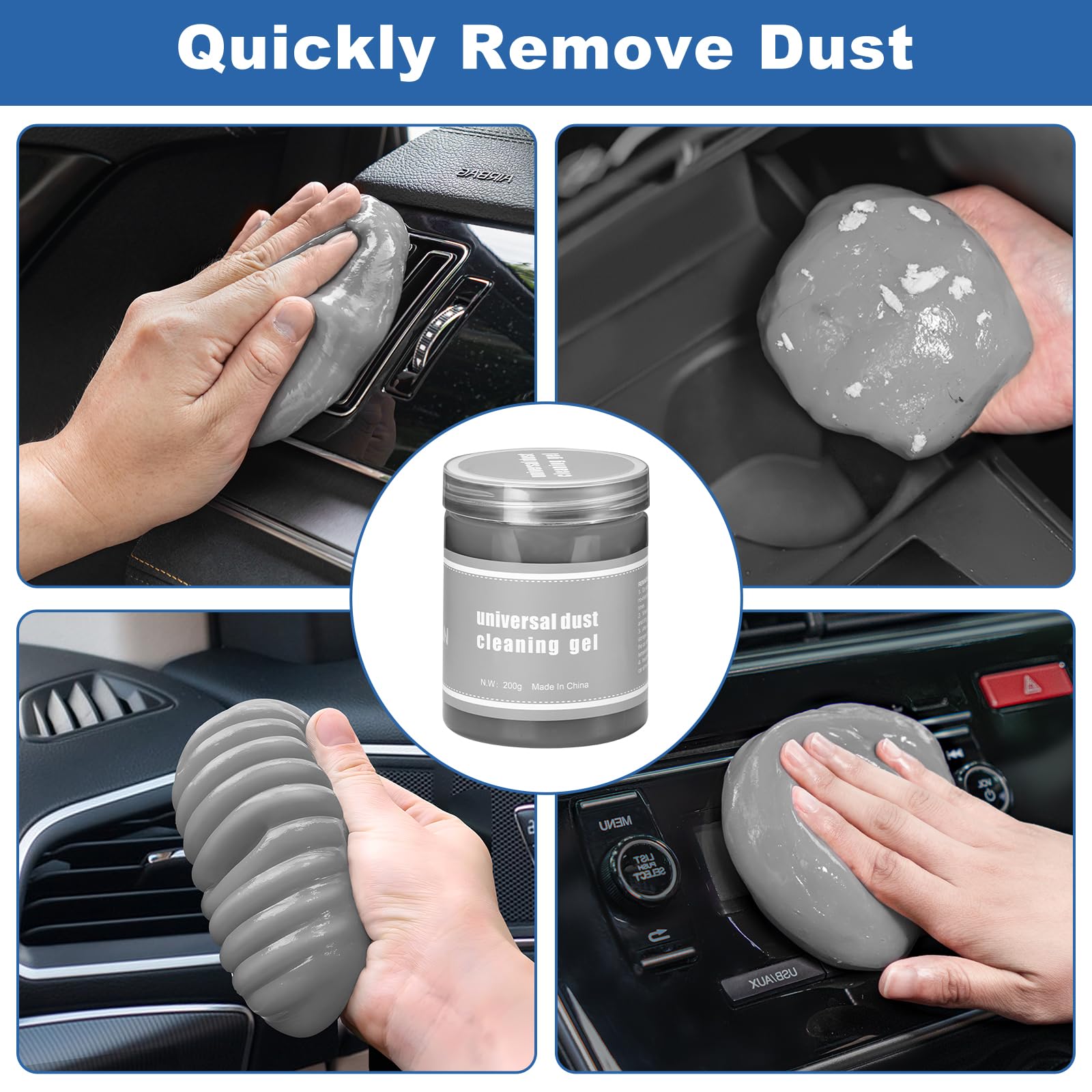 Viewsun interior detailing brush for delicate surfaces