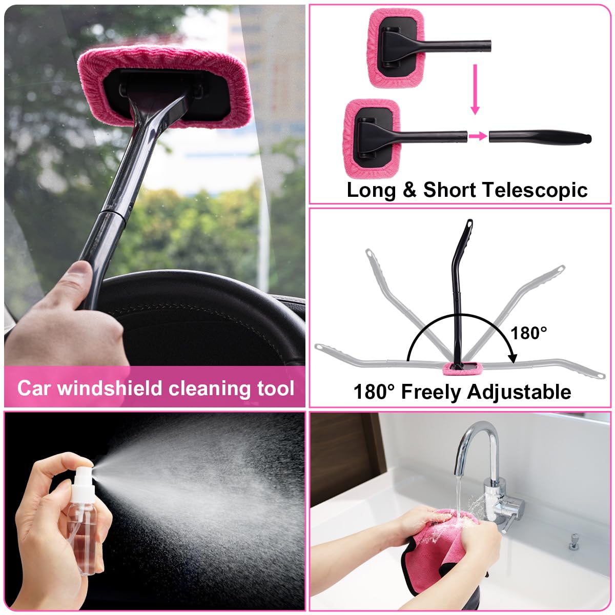 Viewsun microfiber pads and dust cleaning gel for spotless surfaces