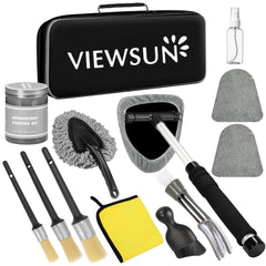 Viewsun windshield cleaner with extendable handle for hard-to-reach glass
