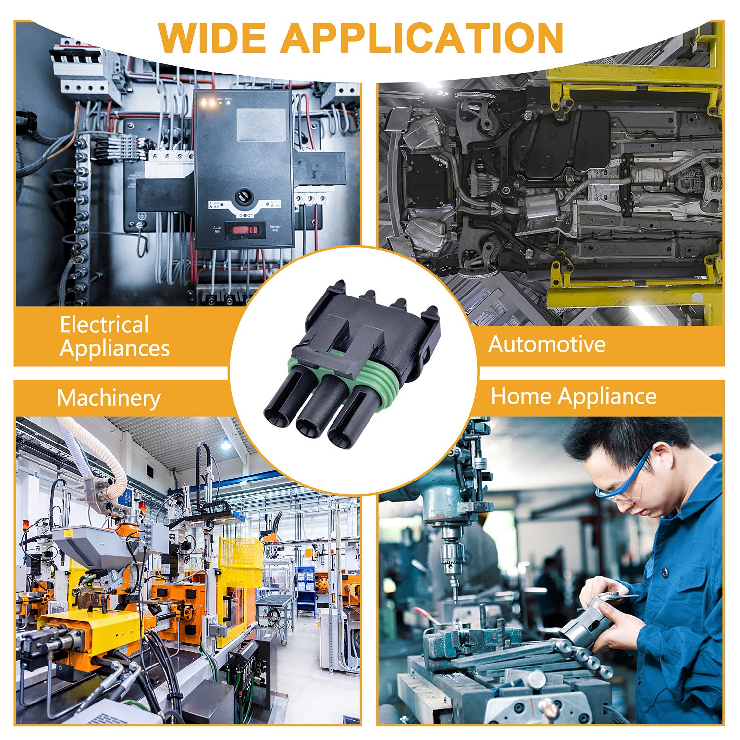 VIGRUE 1/2/3/4/6-pin set supports wide wire sizes for simple crimping and quick repairs