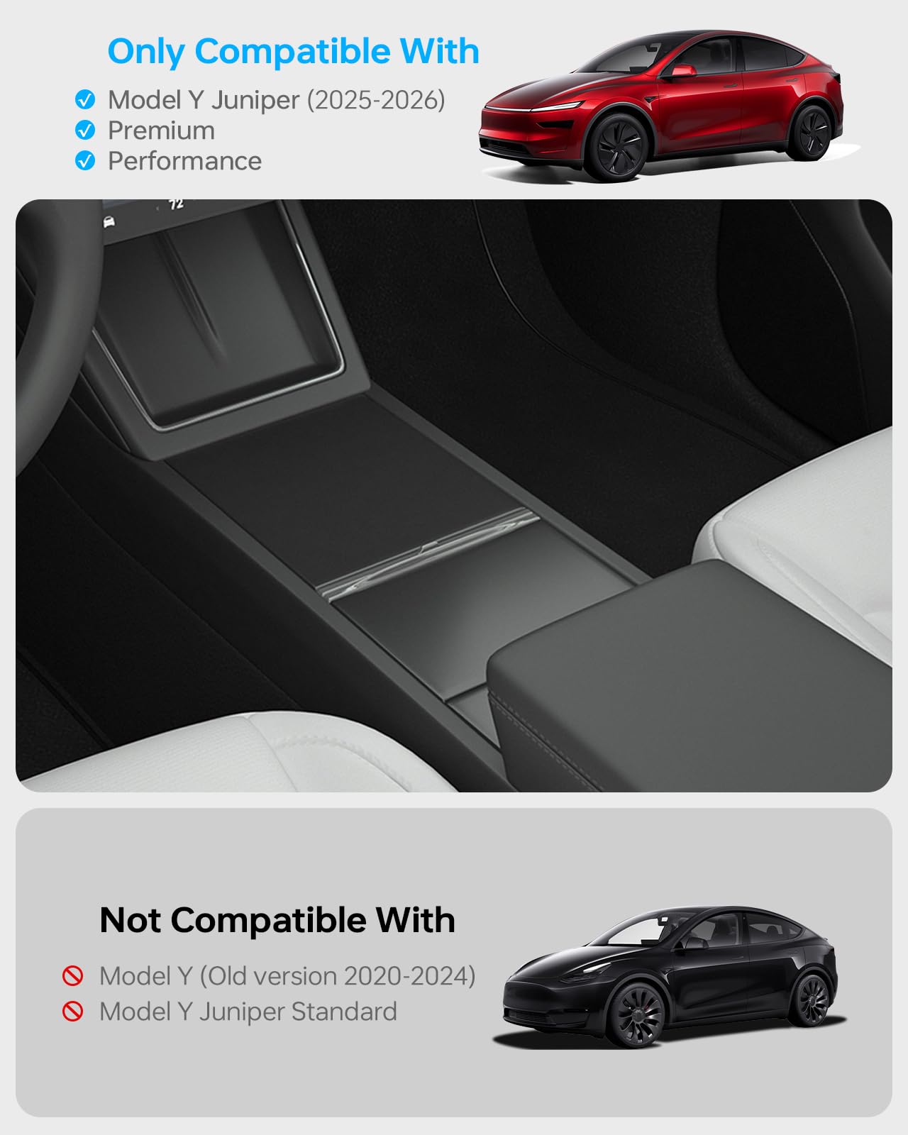 VIHIMAI Model Y dividers pack helps customize storage and reduce clutter.