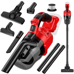 Vijezoy cordless vacuum connected to Milwaukee battery for flexible cleaning