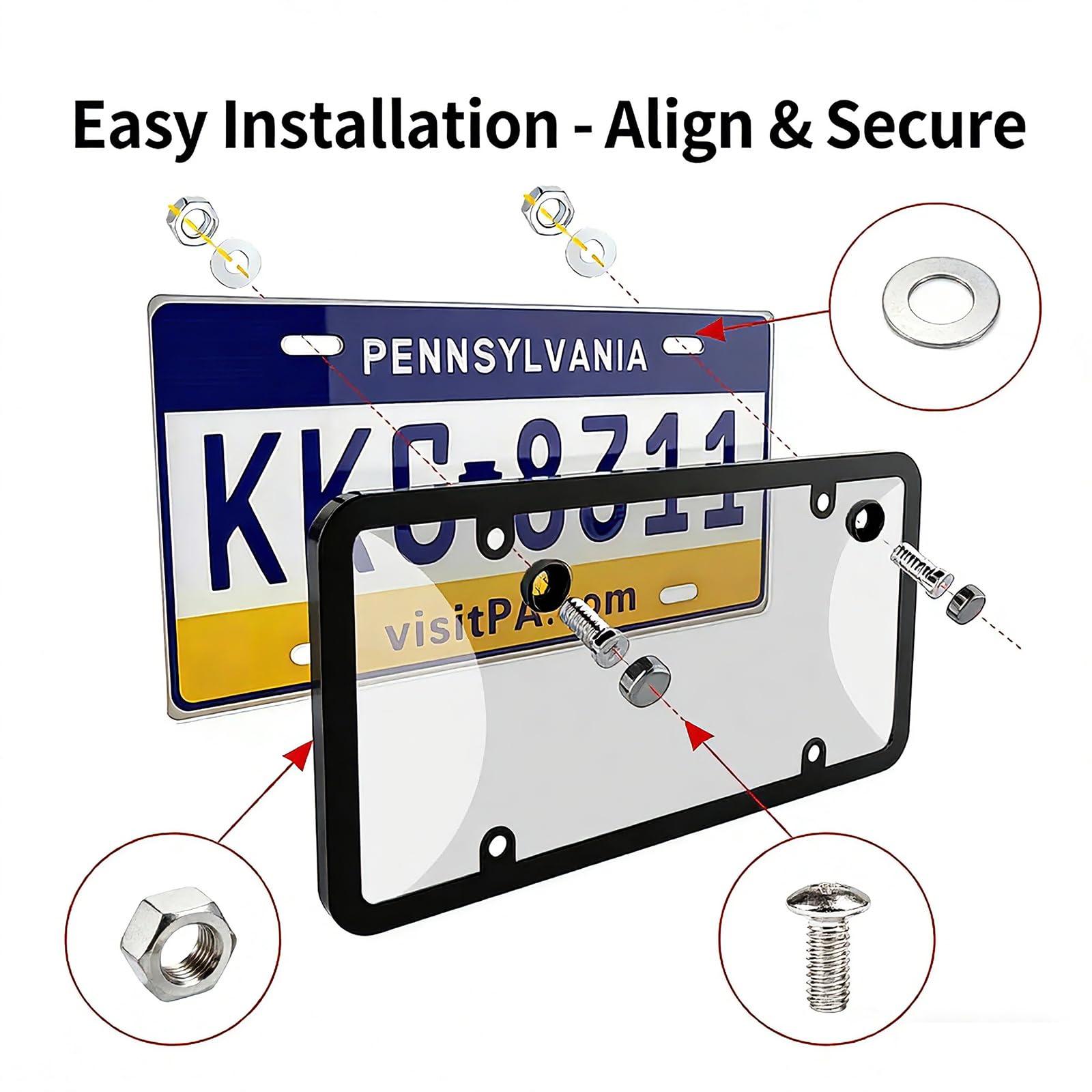 Vikii Store all-weather ABS protection guards plate from rain and salt.