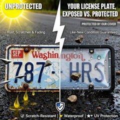 Vikii Store universal plate kit 12x6 inches fits most vehicles.