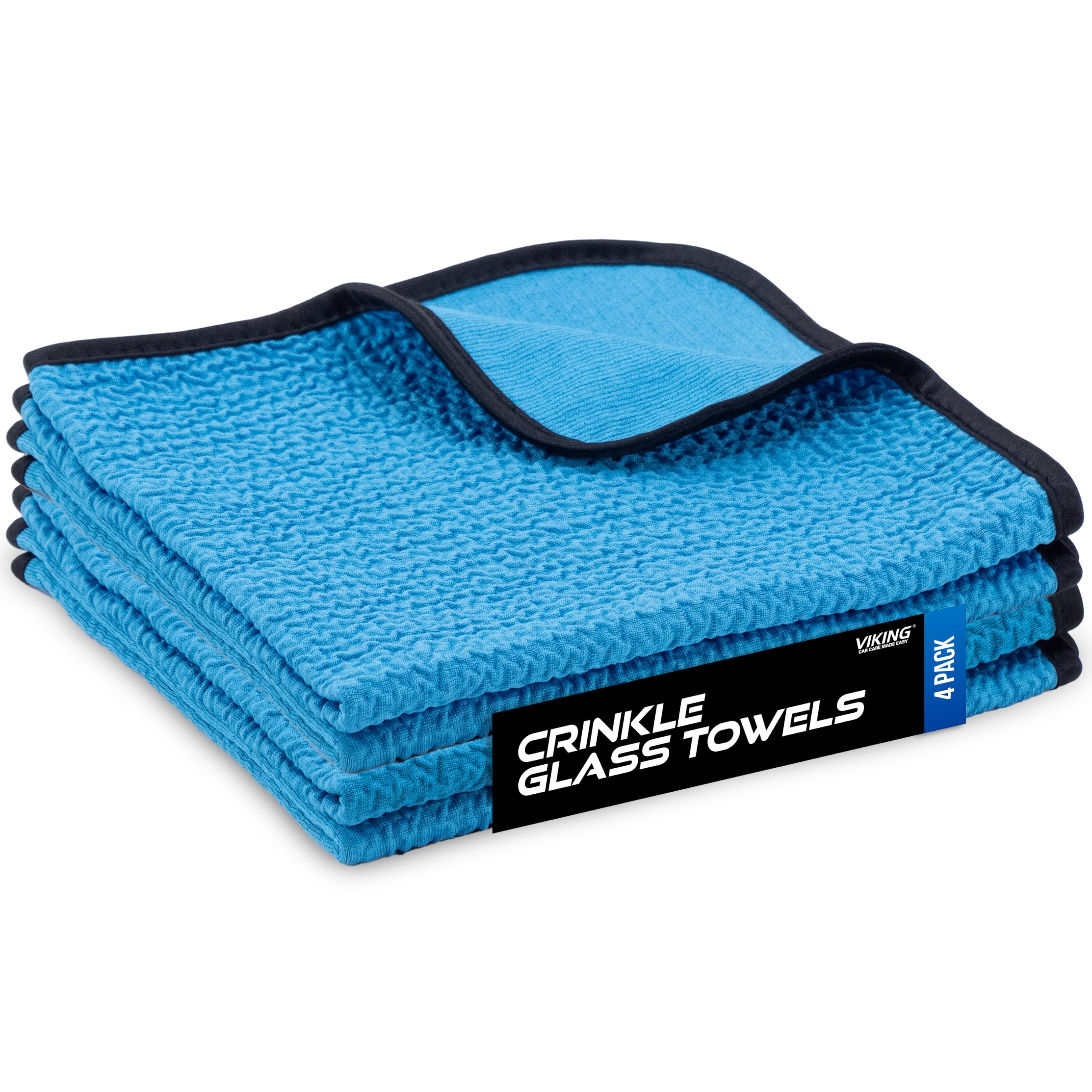 VIKING glass towel ridged side removes grime for spotless glass surfaces