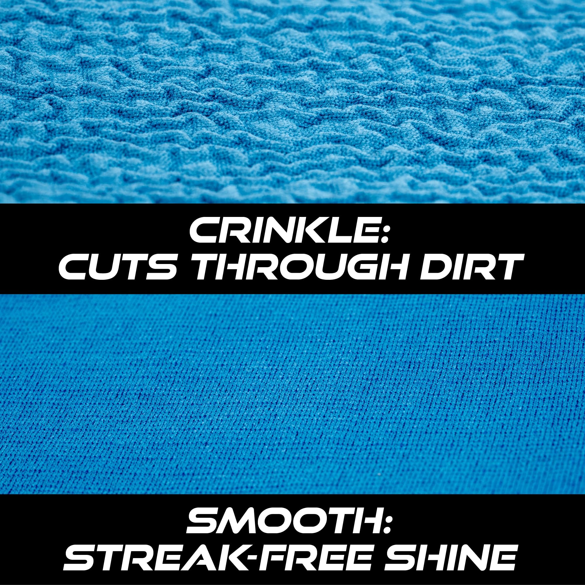 VIKING glass towel smooth side provides a streak-free shine on mirrors and windows