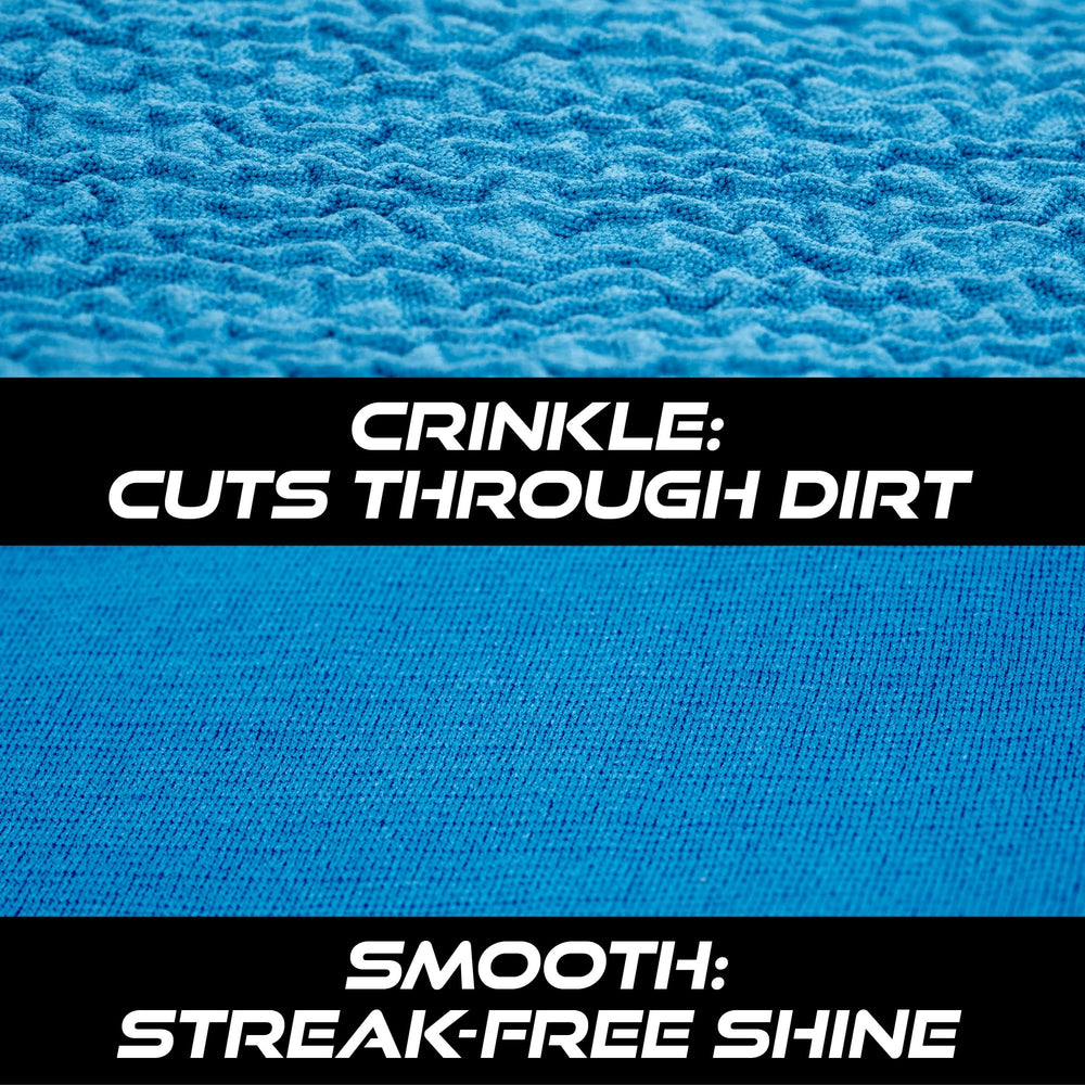 VIKING glass towel smooth side provides a streak-free shine on mirrors and windows