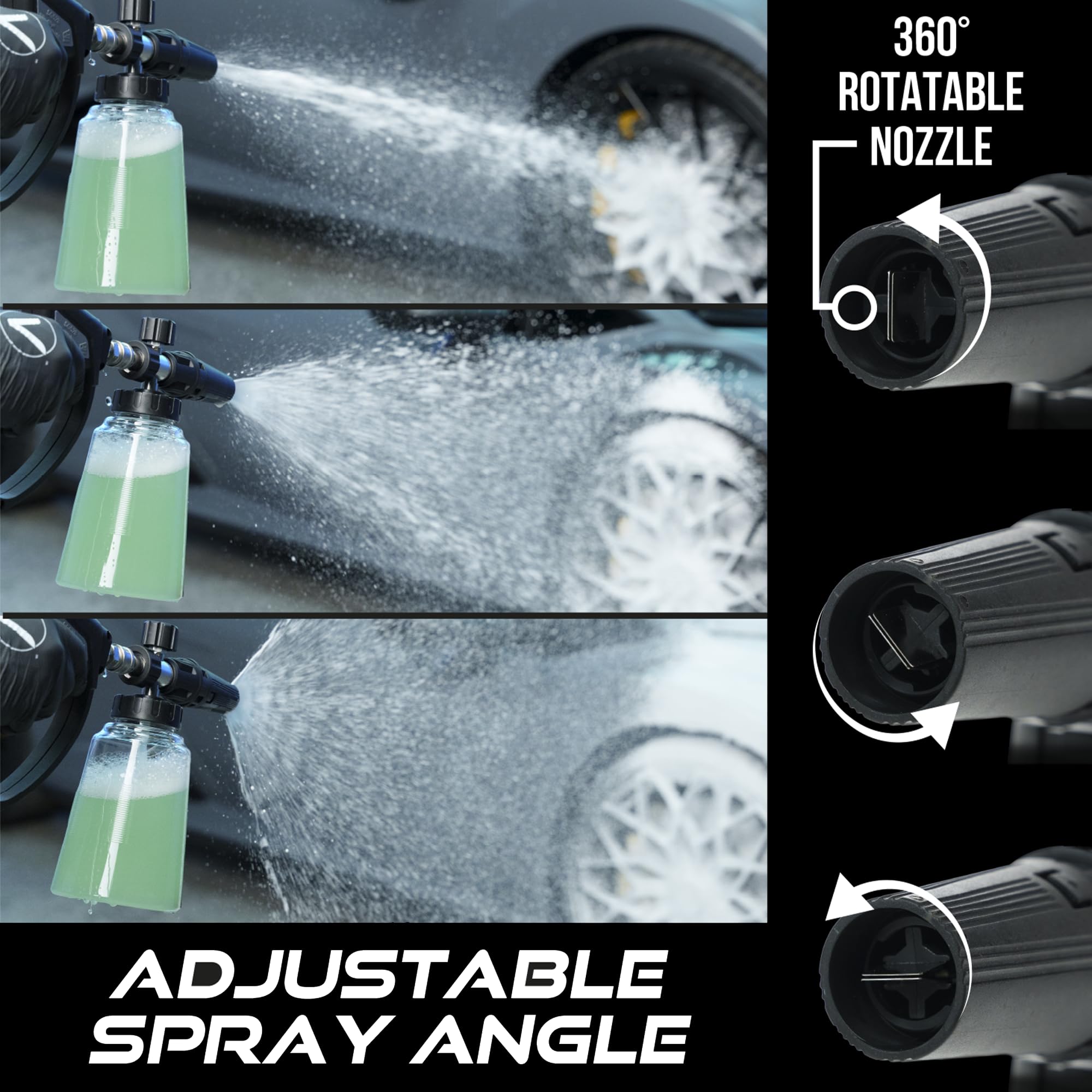 VIKING foam cannon ¼-inch quick-connect for fast pressure washer setup.
