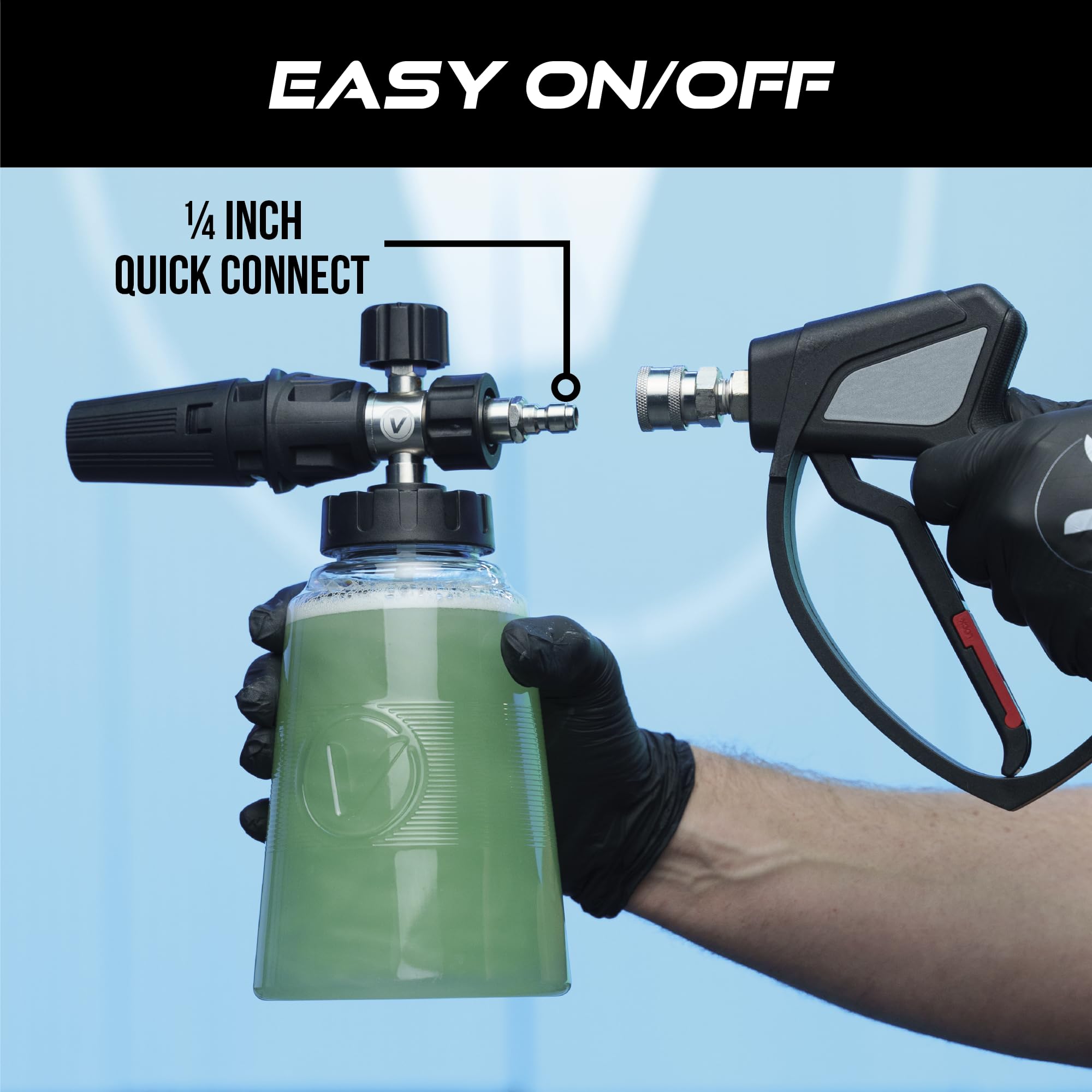 VIKING foam cannon rinse after use to maintain performance.
