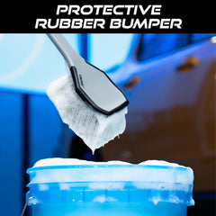 VIKING tire brush works with soap for exterior cleaning.
