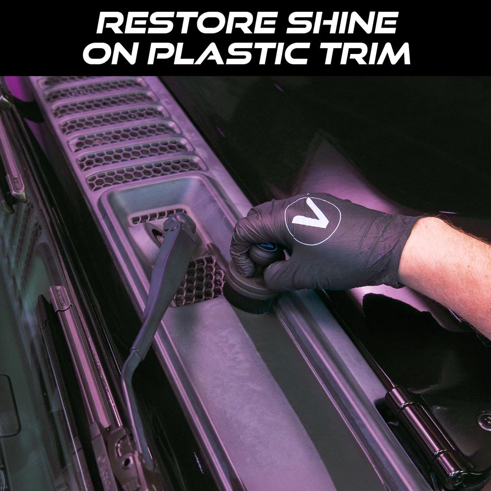 VIKING Tire Dressing Kit includes two brushes and two stands for convenience.
