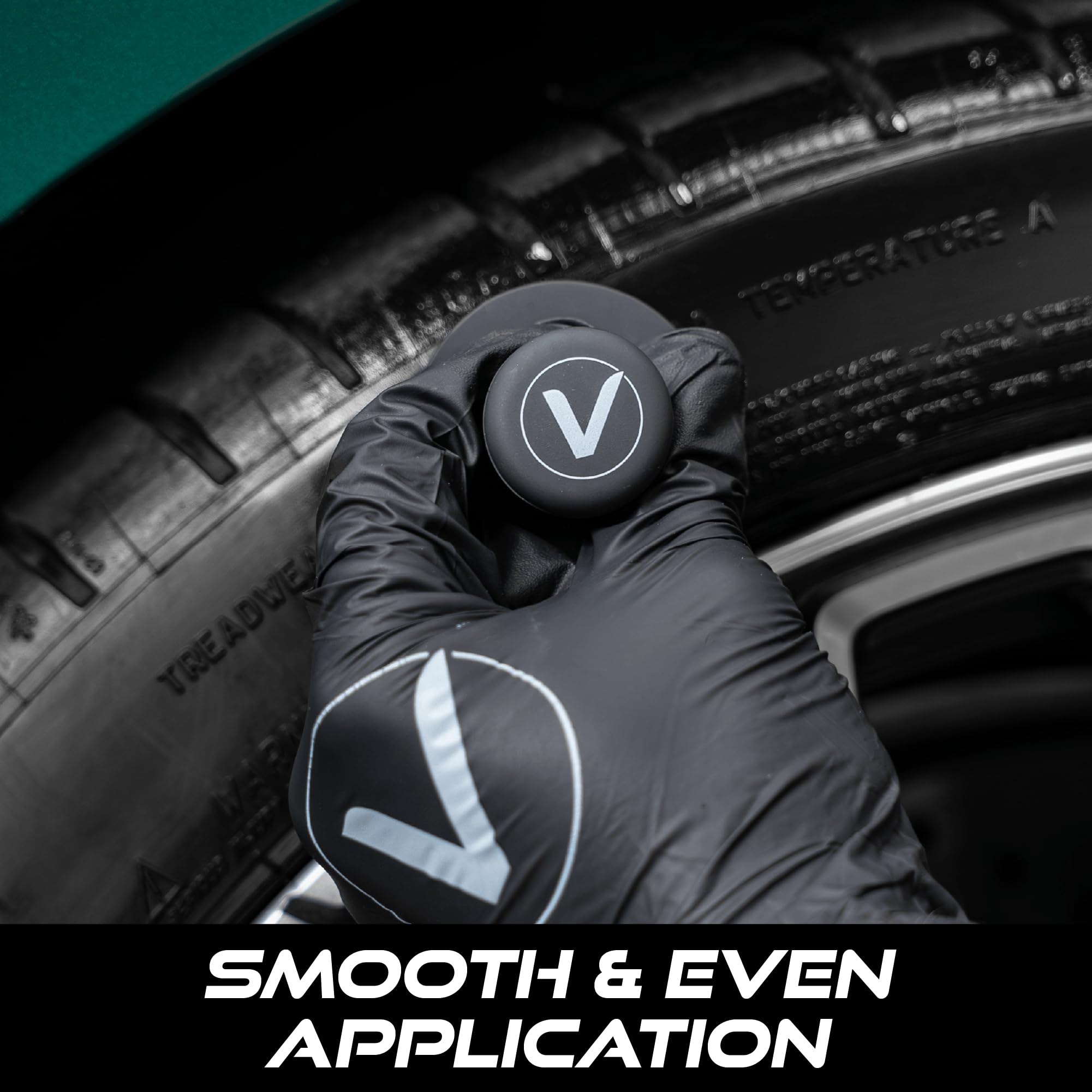 VIKING Tire Shine Storage Stand keeps bristles protected between uses.