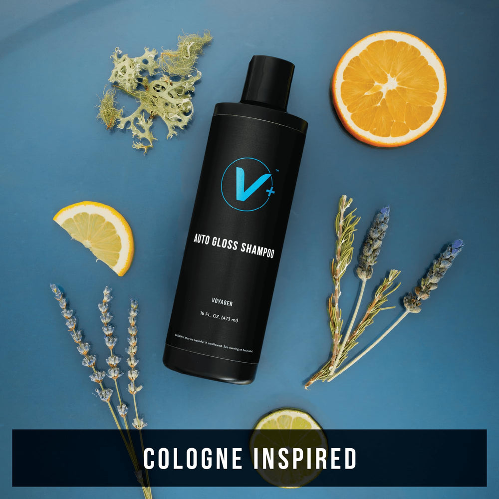 VIKING V+ citrus-bergamot-oak-moss scent enhances the car wash experience.