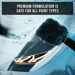VIKING V+ ph-balanced cleaning suds protect finishes while lifting dirt.