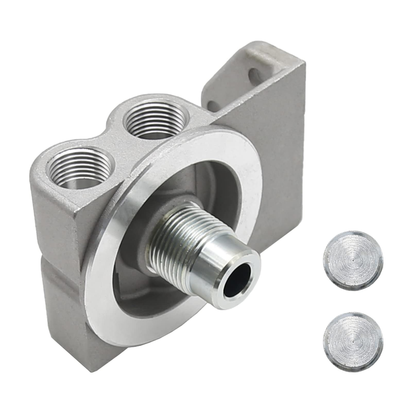 VIKKSAER fuel filter base with remote mount for CAT compatibility, easy installation.