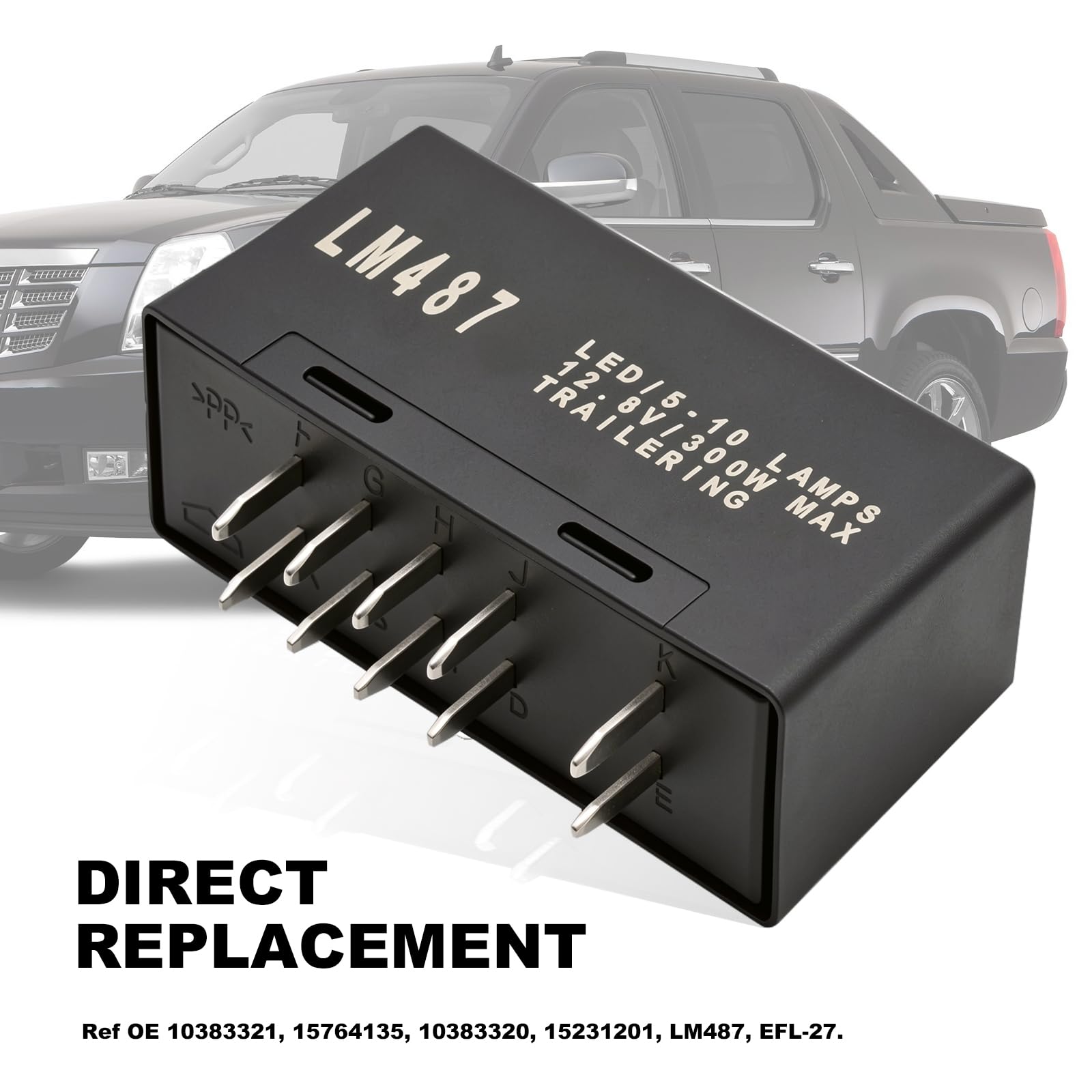 VIKKSAER LM487 wiring connector close-up for LED bulb compatibility