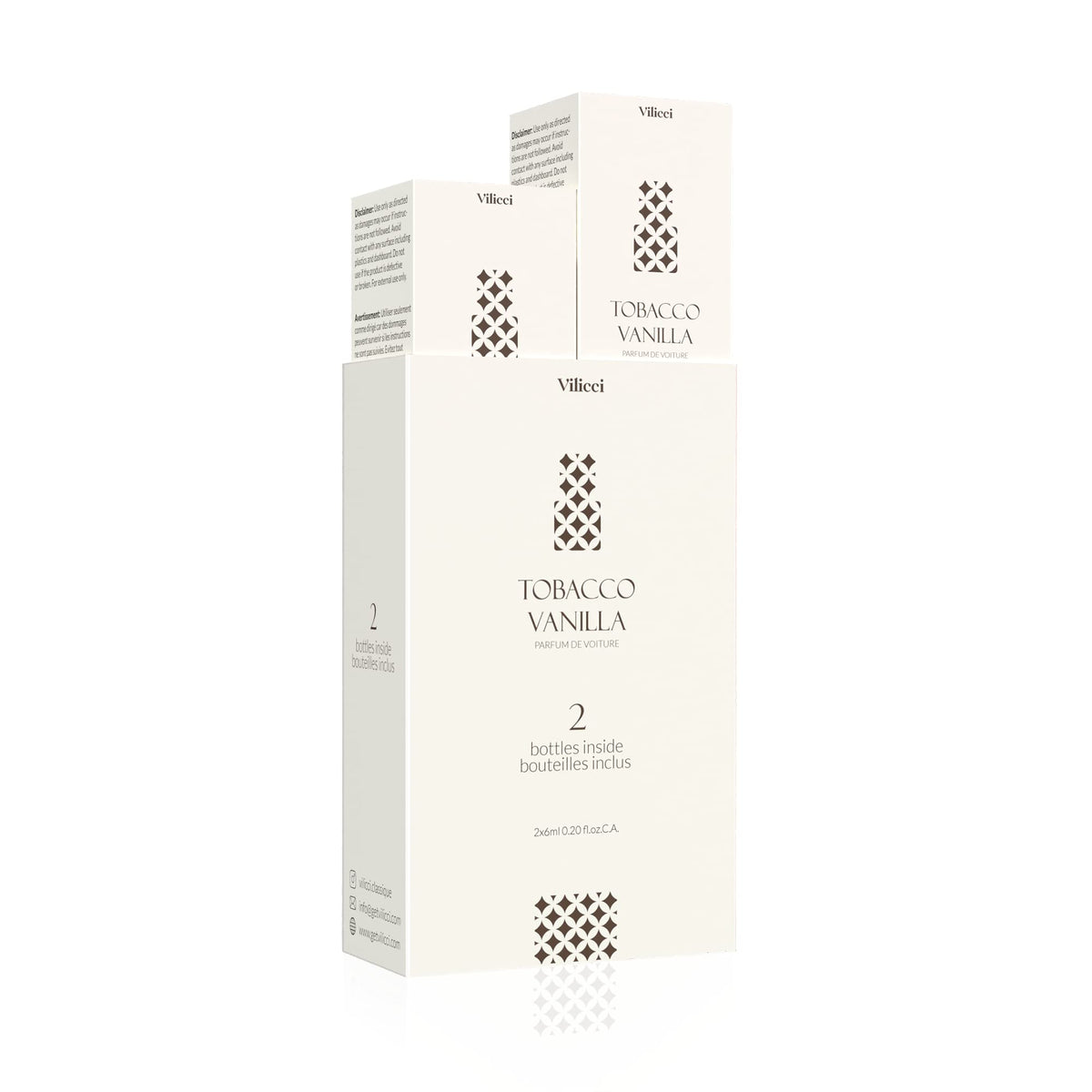 Vilicci Tobacco Vanilla car fragrance bottle for a long-lasting scent in your vehicle.