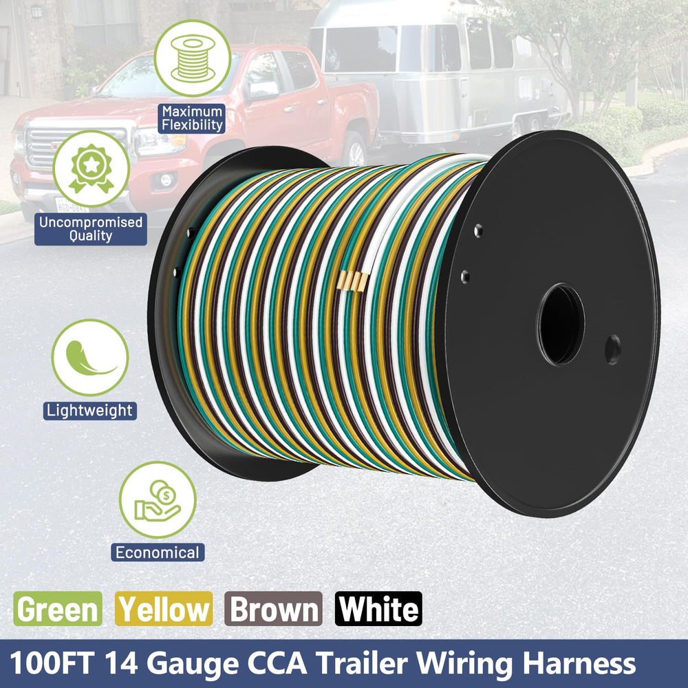 Long VINAUO 100ft spool illustrating extended reach for trailers and boats