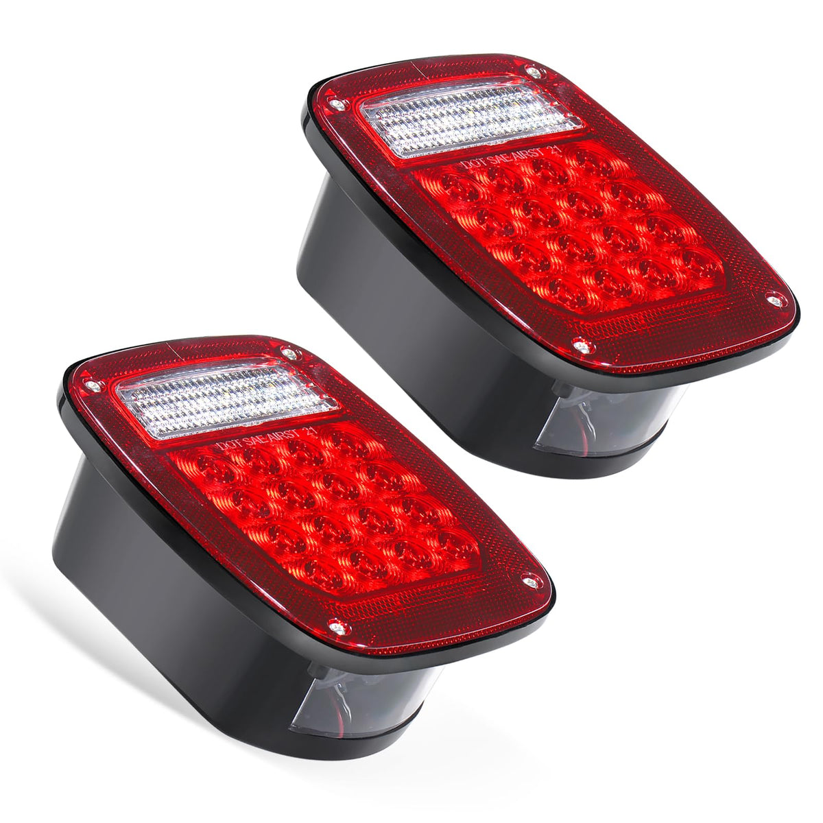 VINAUO RV tail lights 43 LEDs front view for bright signaling.
