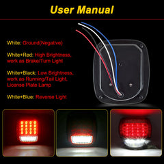 VINAUO RV license light white LEDs for license plate illumination.