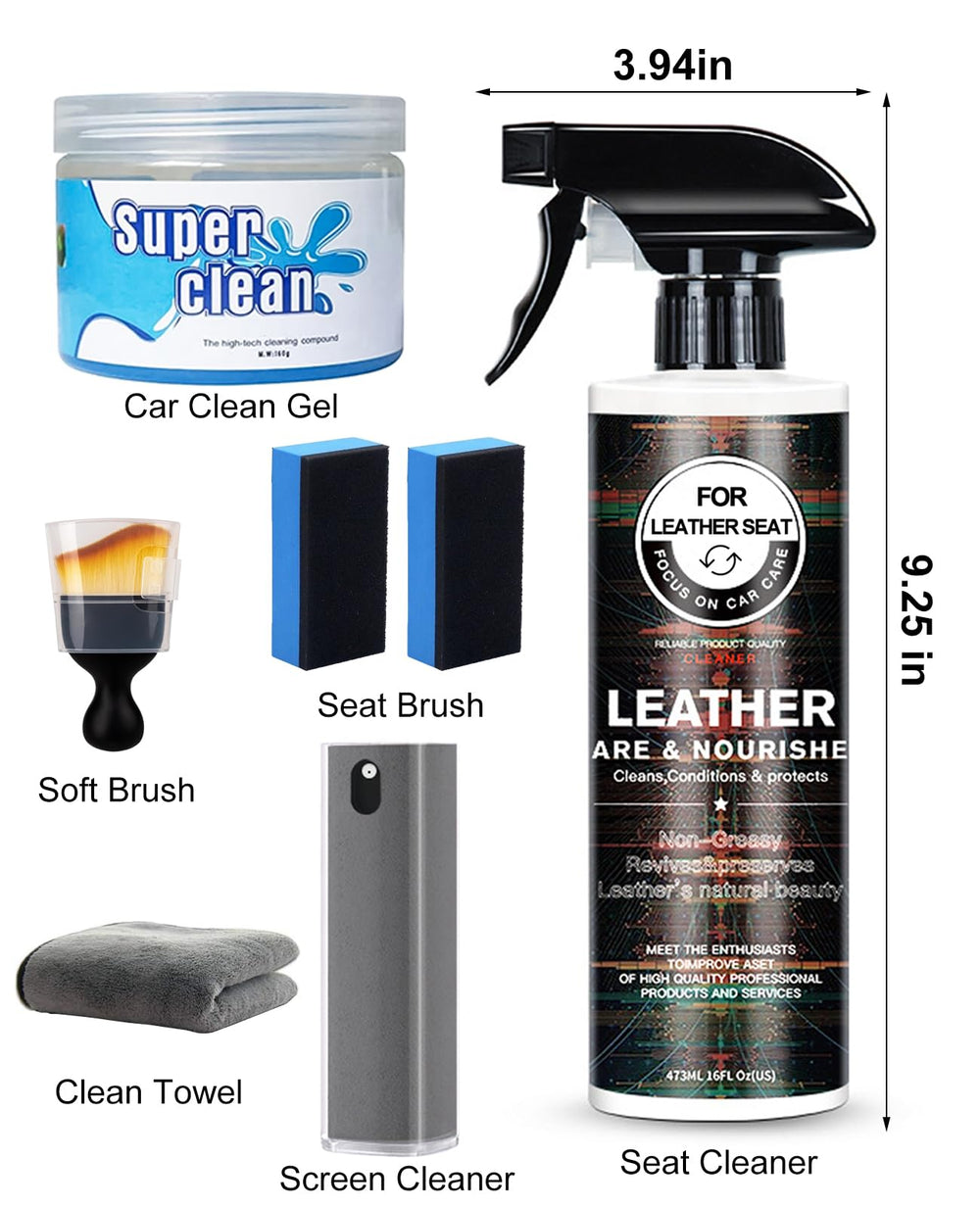 VINBYEE cleaning kit storage case organized for Tesla interior care.