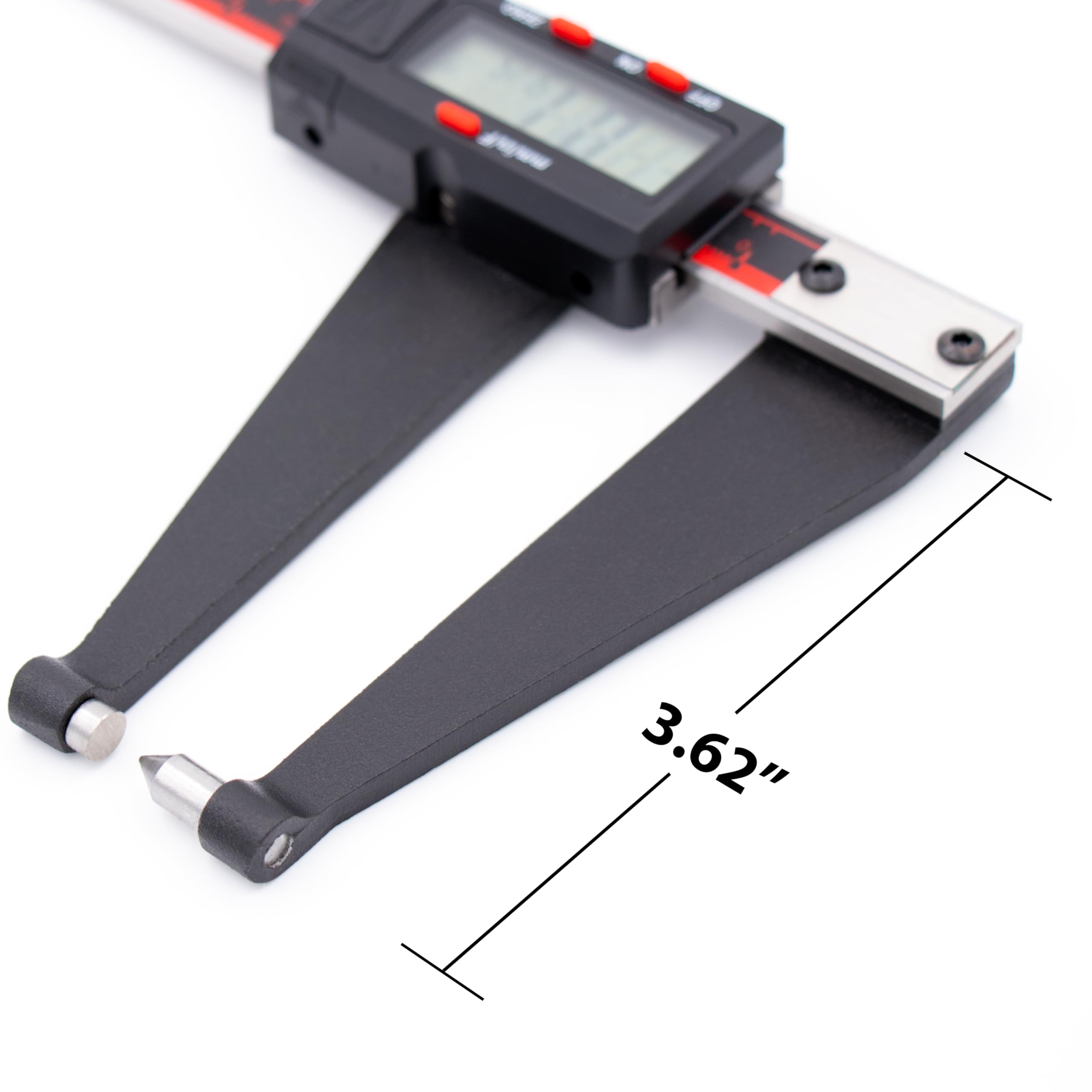 VINCA gauge being hand-held for on-site rotor measurement accuracy.