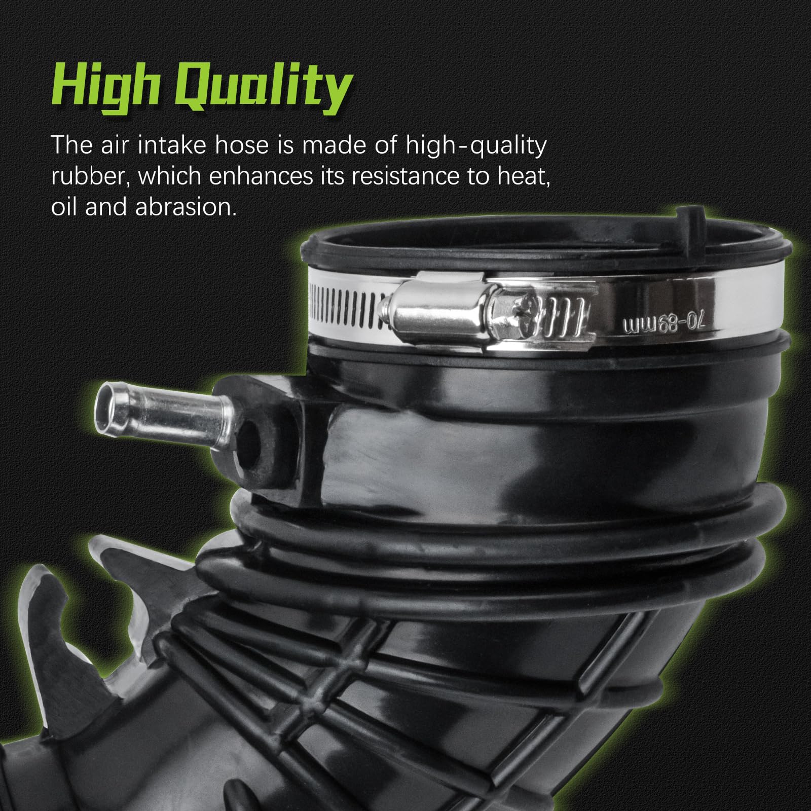 VINMS 17228-PNE-G00 hose fits compatible models and helps maintain stable intake.