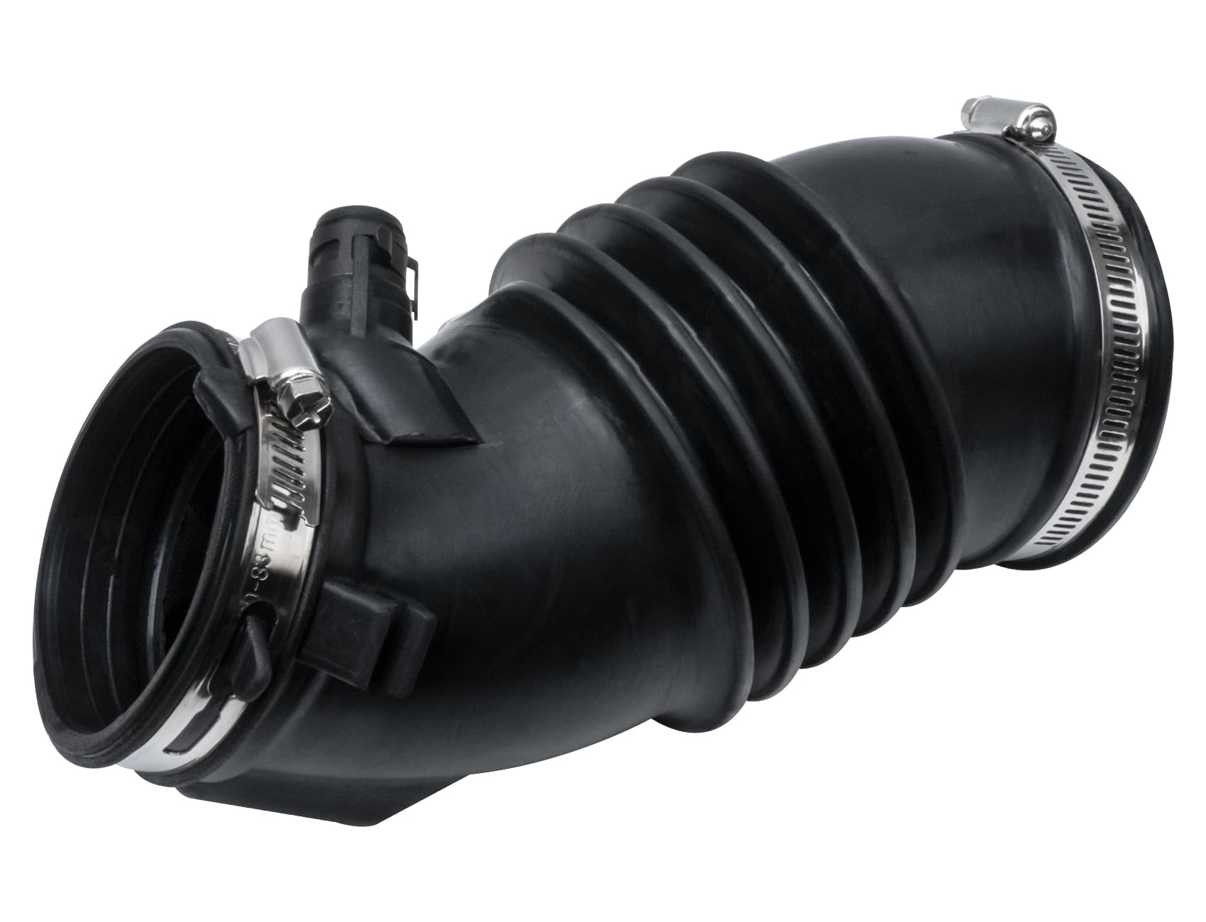 VINMS engine air intake hose close-up highlights reinforced rubber durability for extended engine life