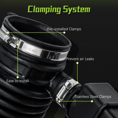 VINMS hose clamps for Nissan installation secure a tight seal.