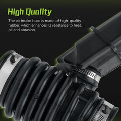 VINMS reinforced rubber intake hose provides wear and heat resistance for longer life.