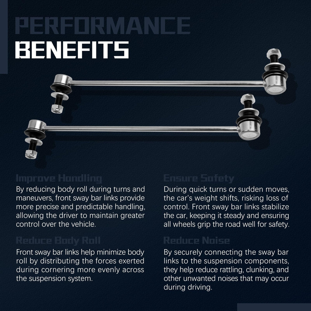 VINMS K750043 front sway bar link for Prius enhances driving control.