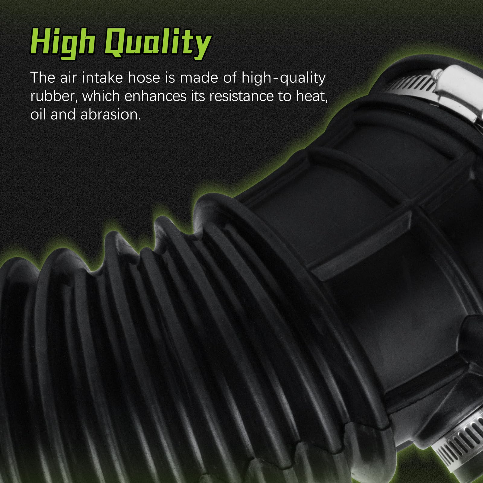VINMS reinforced rubber air hose showing durable construction for long life