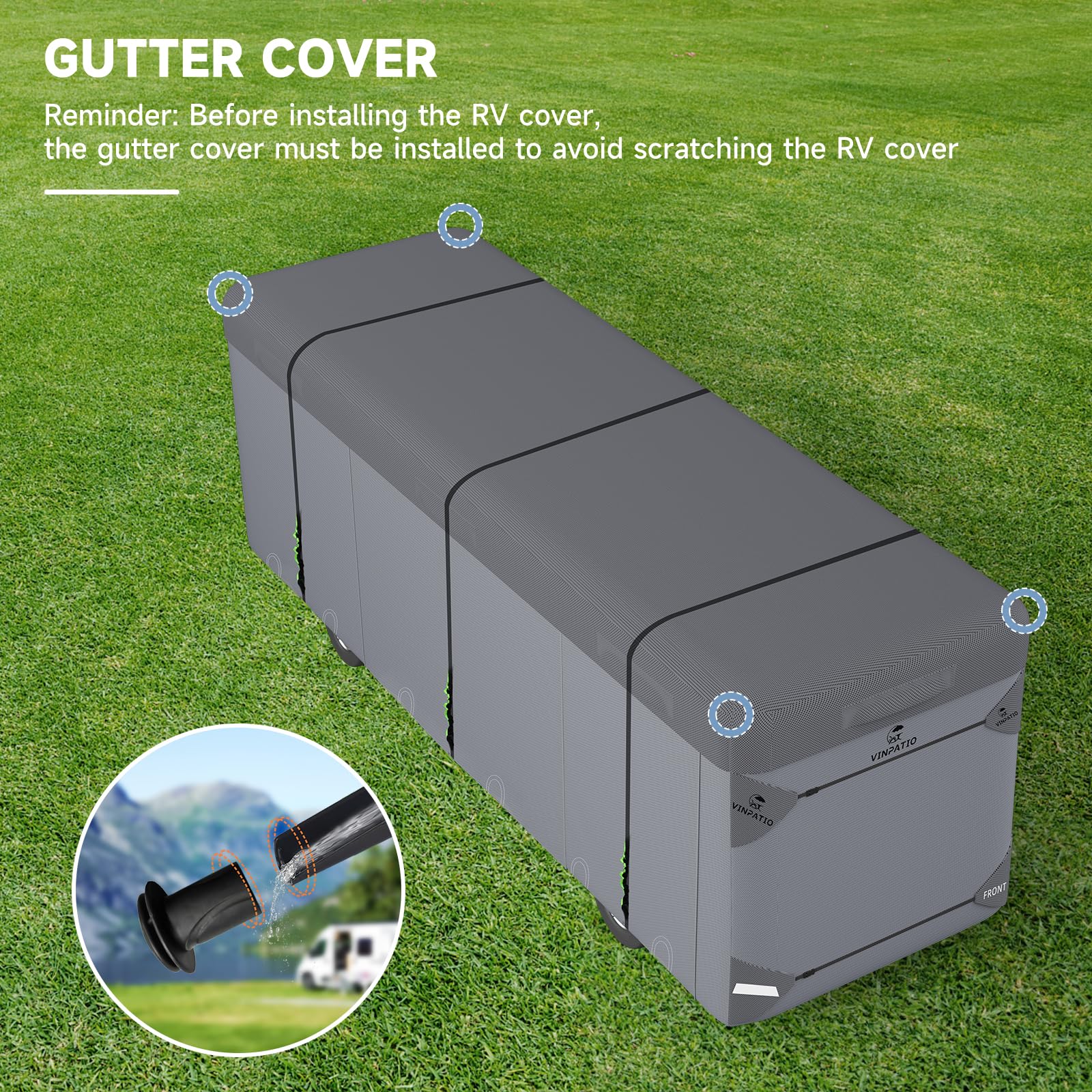 VINPATIO Class A RV Cover 3-year warranty for peace of mind