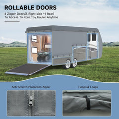 VINPATIO rollable zippered doors offer easy access to RV doors and engine areas.
